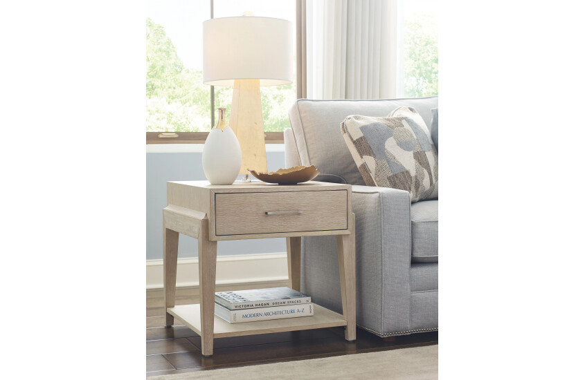 RECTANGULAR DRAWER END TABLE Room 1