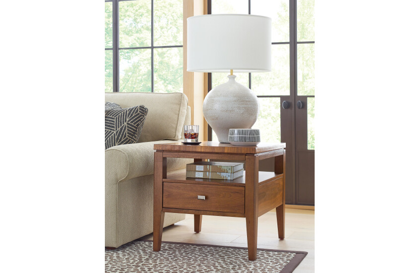 RECTANGULAR DRAWER END TABLE Room 1