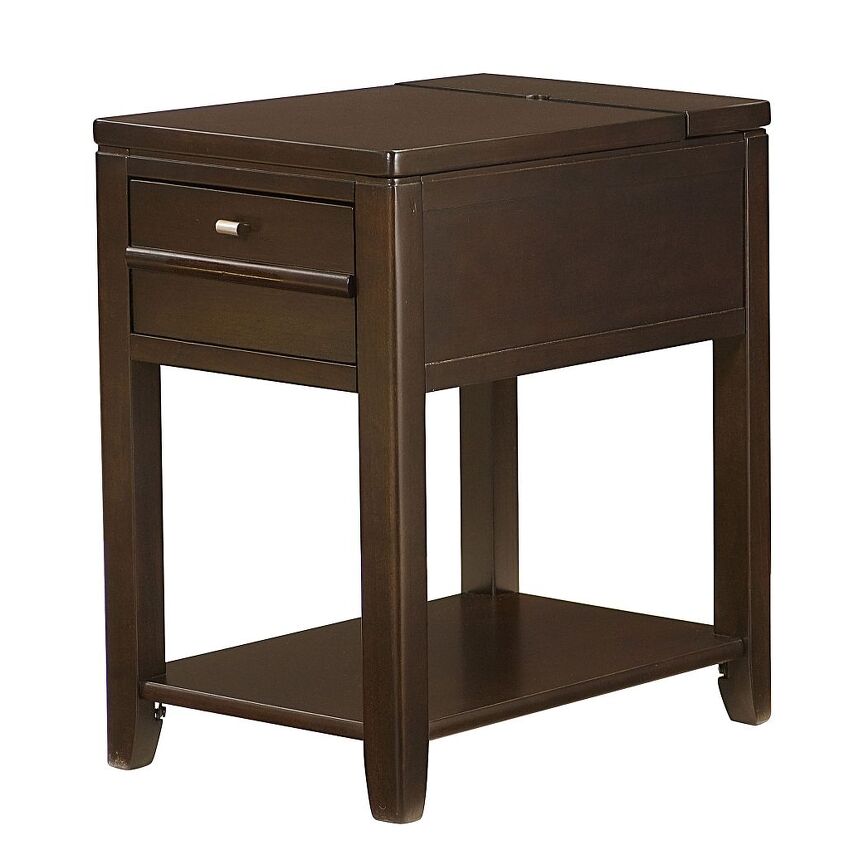 -DOWNTOWN CHAIRSIDE TABLE-ESPRESSO