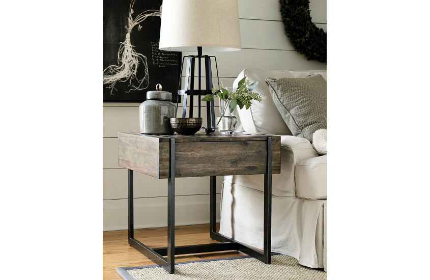 RECTANGULAR DRAWER END TABLE Room 1